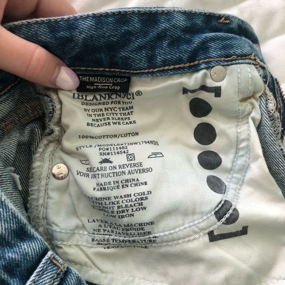 BlankNYC Madison Crop High-Rise Crop Jeans, Size 25 - Picture 8 of 9